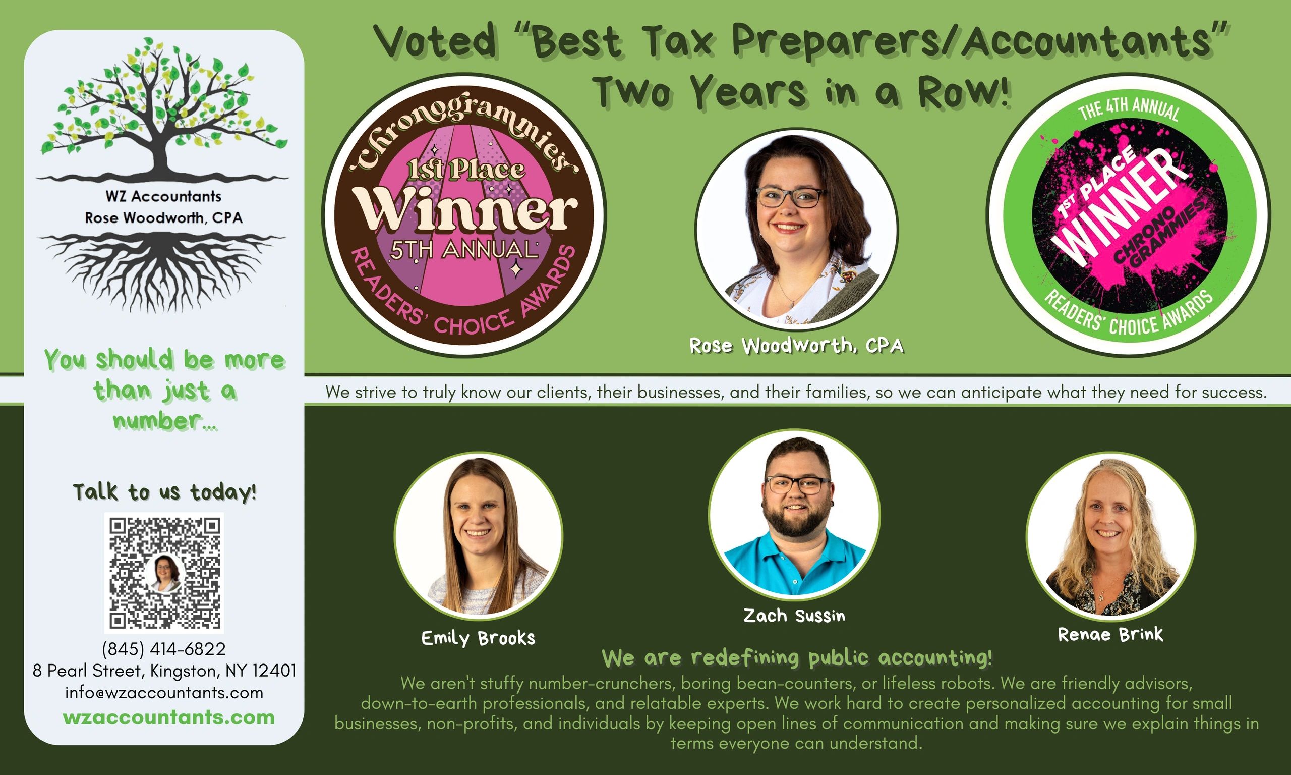 WZ Accountants & Rose Woodworth, CPA Accountants, Kingston